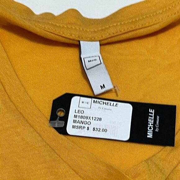Michelle By Comune Leo Astrology Sign Stars Horoscope‎ Tee T-Shirt Yellow Medium - Picture 3 of 10